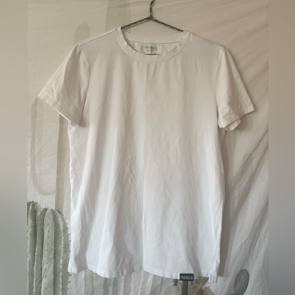 Women’s YoungLA White Shory Sleeve Shirt 🌵Small